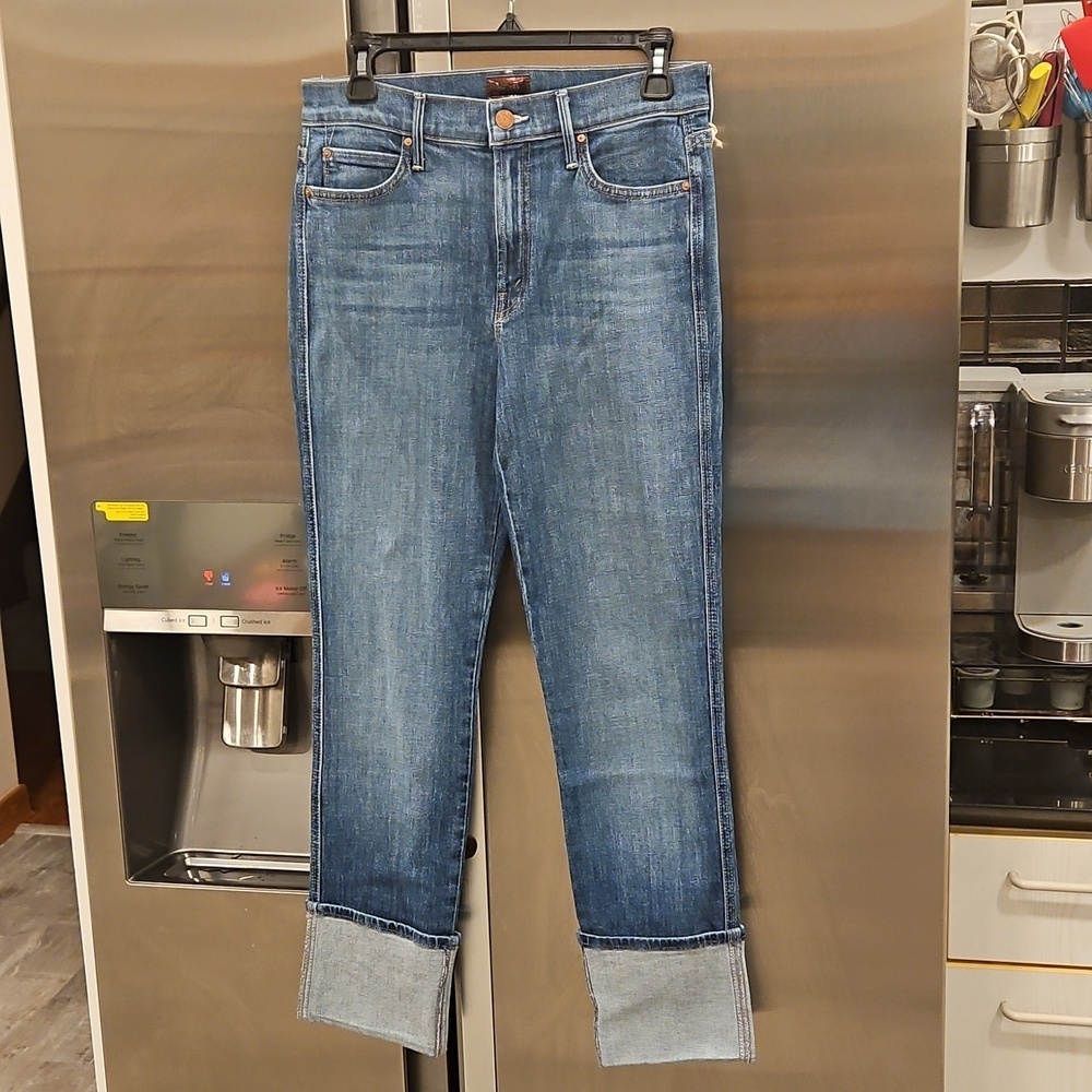 💕MOTHER💕 The High Waisted Pony Boy Ankle Jeans ~ Loafers and Lassos 28 NWT - Picture 11 of 16